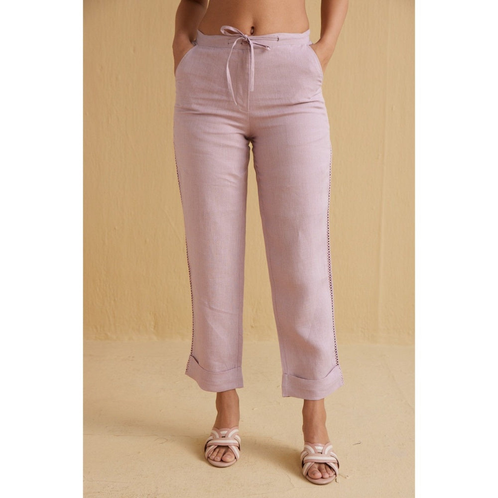 YELL The Tahlia Trousers-Lavender