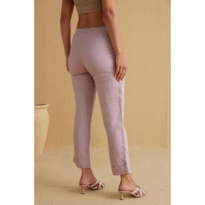 YELL The Tahlia Trousers-Lavender