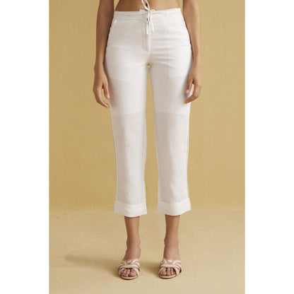 YELL The Tahlia Trousers-White