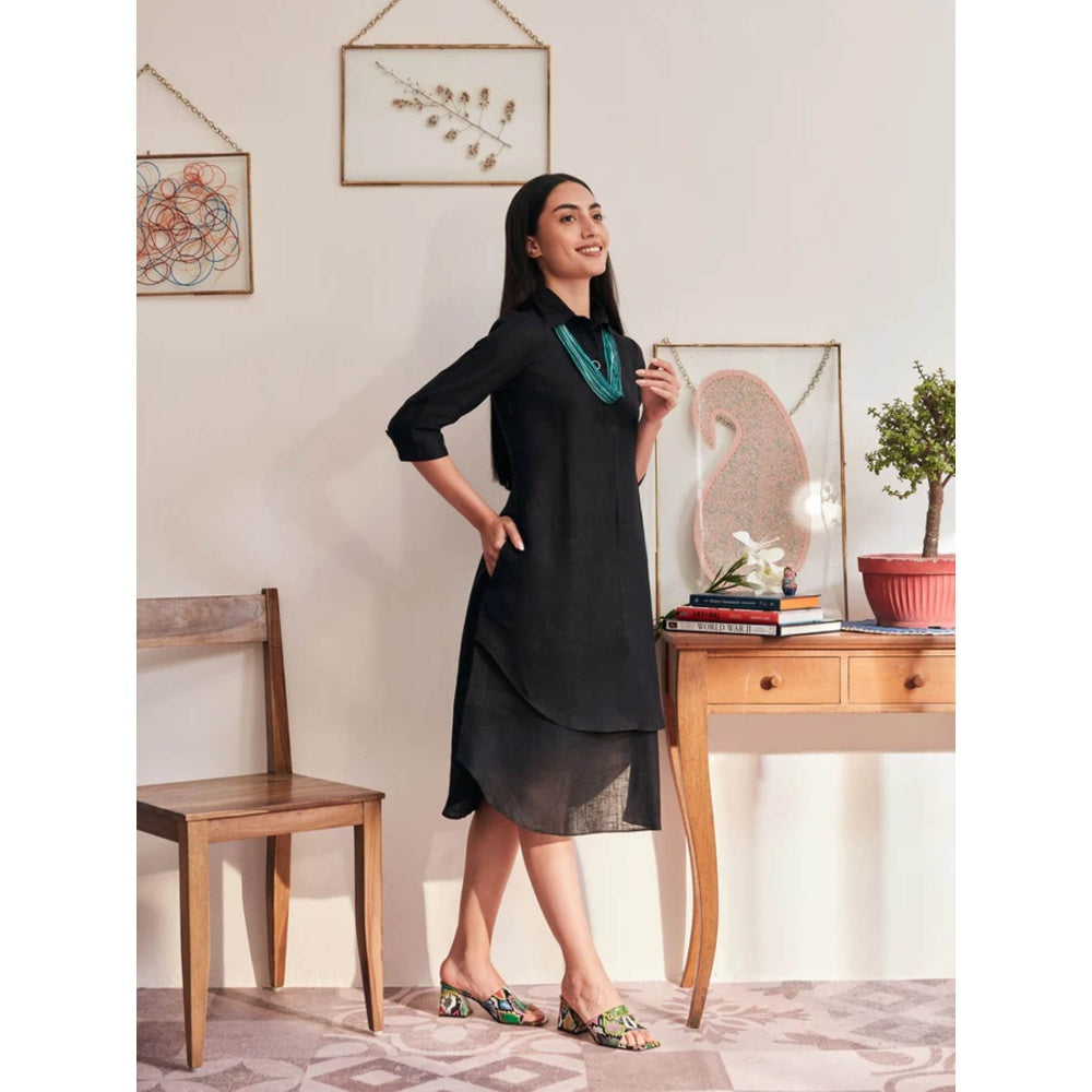 YELL The Delphi Dress-Black