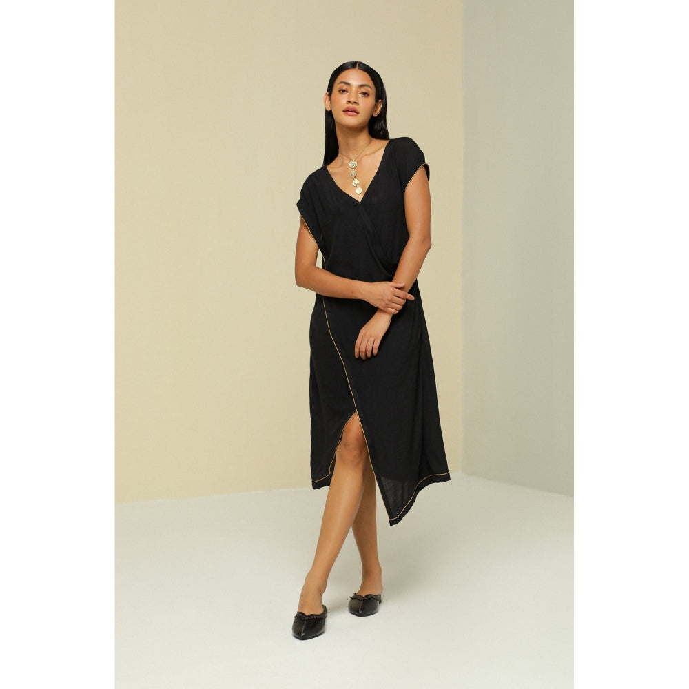 Zaitra Gold Jacket Dress