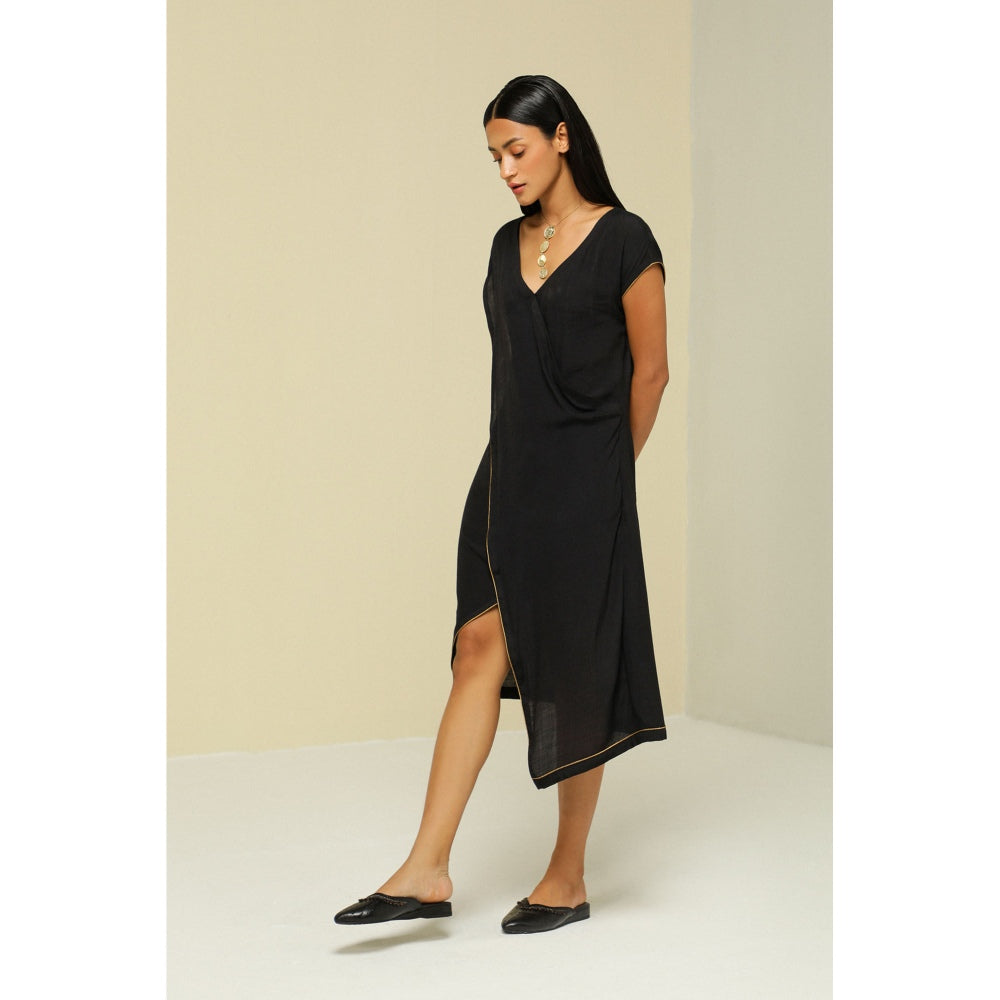 Zaitra Gold Jacket Dress