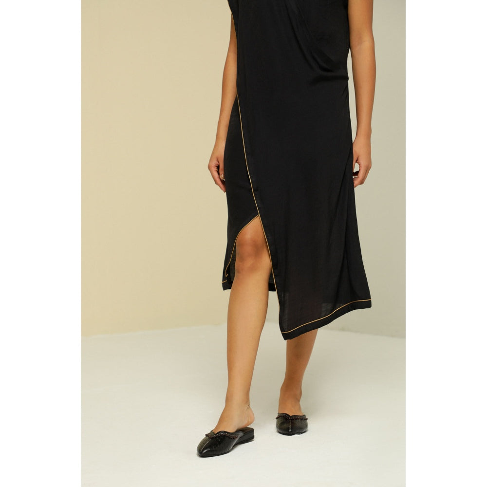Zaitra Gold Jacket Dress