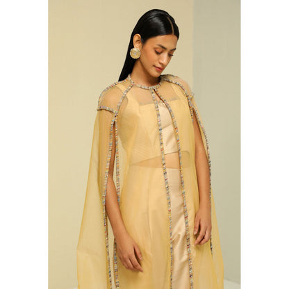 Zaitra Organza Cape Jacket