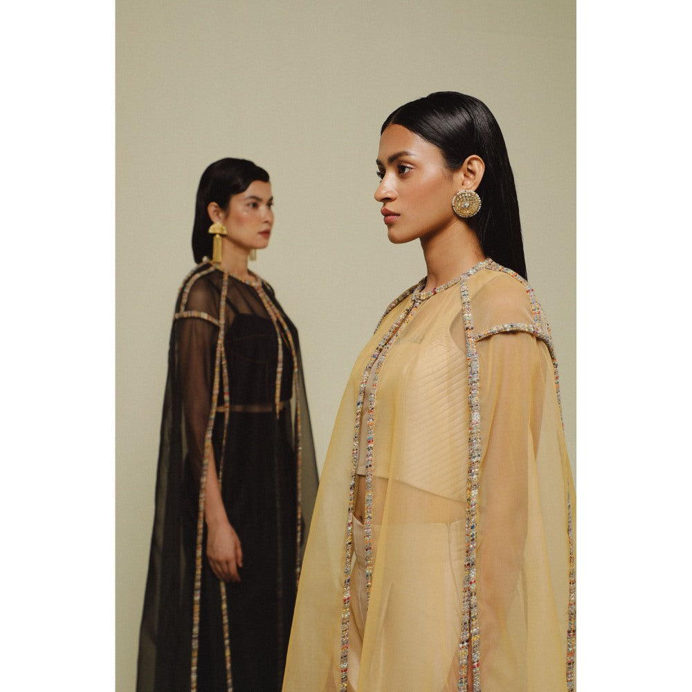 Zaitra Organza Cape Jacket