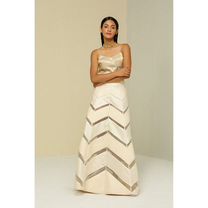 Zaitra Zig Zag Reversible Skirt
