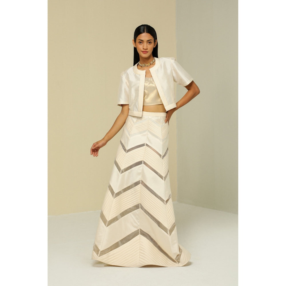 Zaitra Zig Zag Reversible Skirt