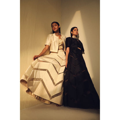 Zaitra Zig Zag Reversible Skirt