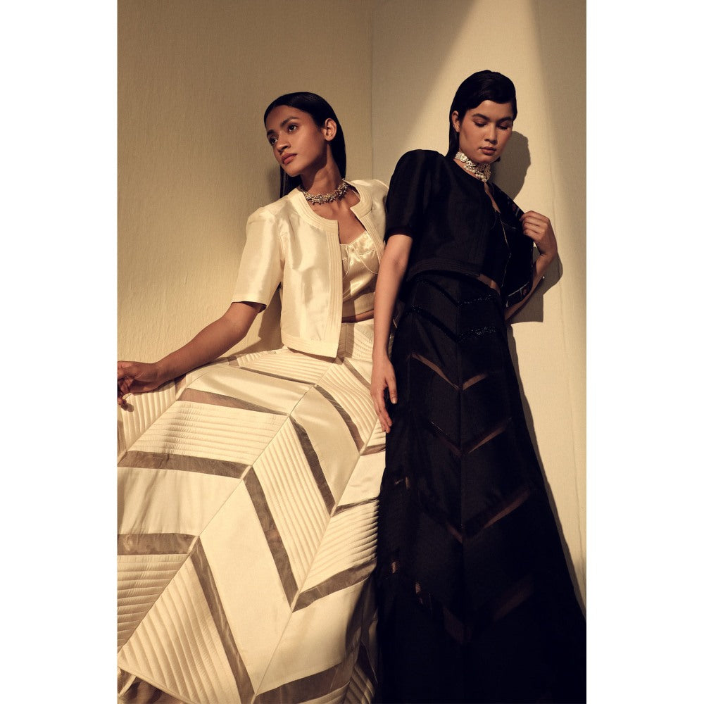 Zaitra Zig Zag Reversible Skirt