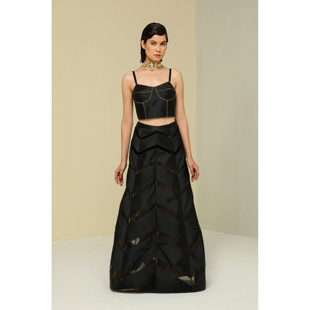 Zaitra Zig Zag Reversible Skirt