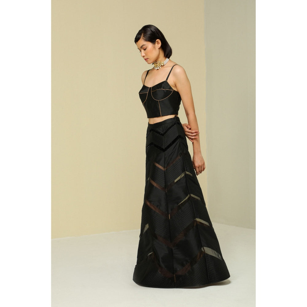 Zaitra Zig Zag Reversible Skirt