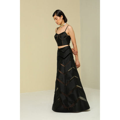 Zaitra Zig Zag Reversible Skirt