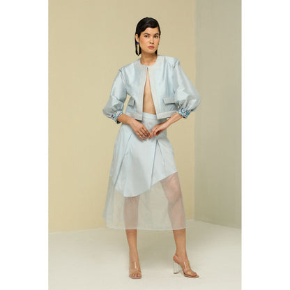 Zaitra Ice Blue Jacket
