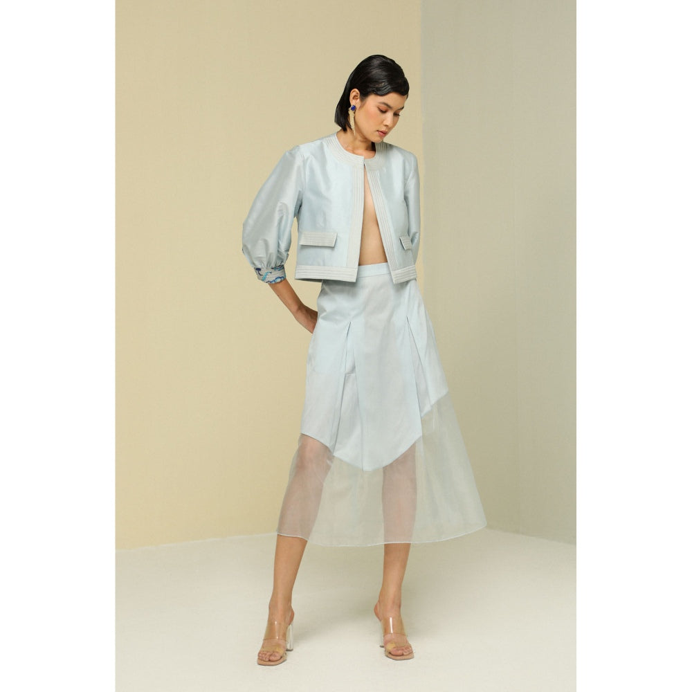 Zaitra Ice Blue Jacket