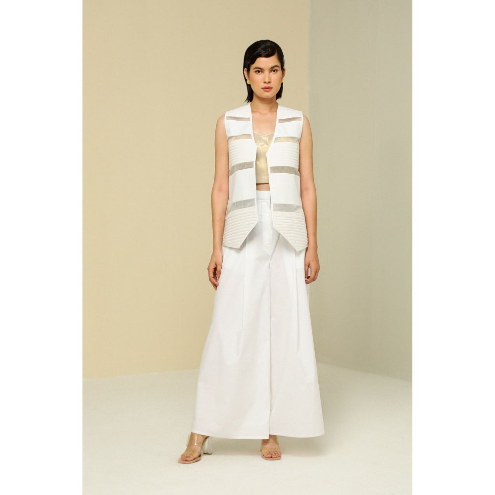 Zaitra White Reversible Jacket