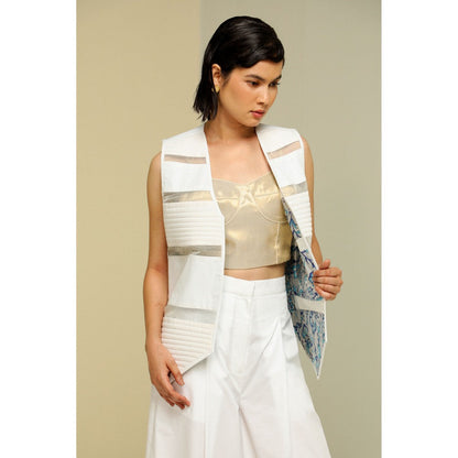 Zaitra White Reversible Jacket