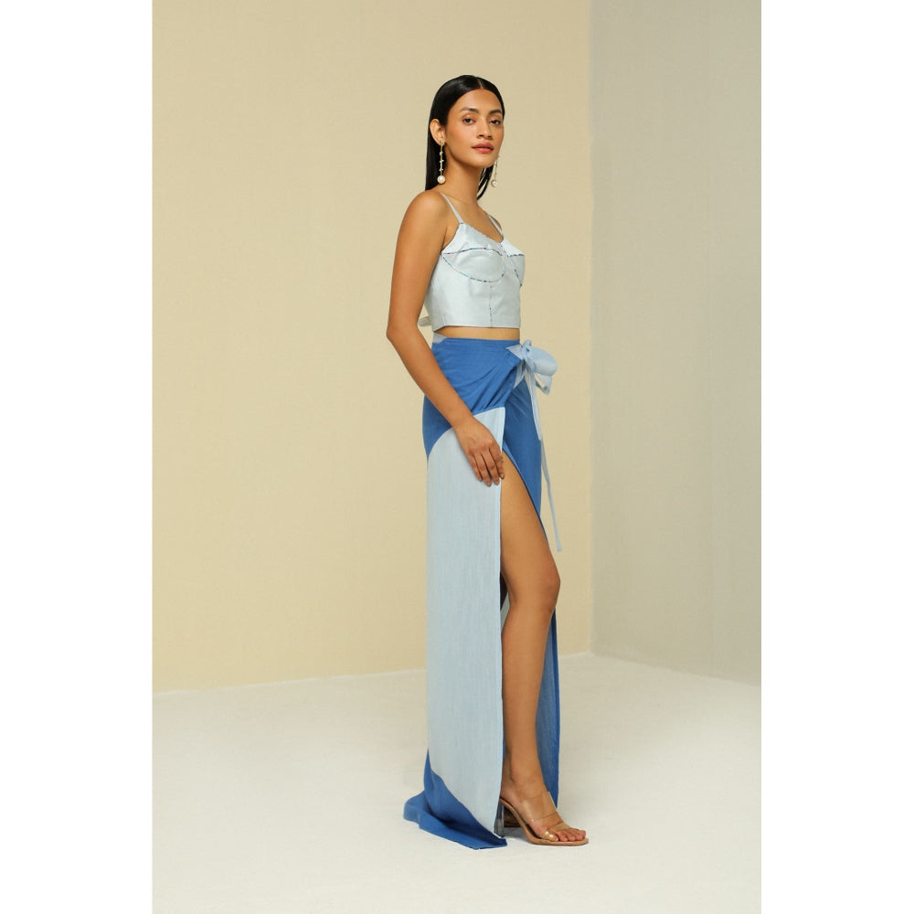 Zaitra Ice Blue Bustier