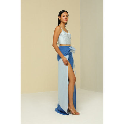 Zaitra Ice Blue Bustier