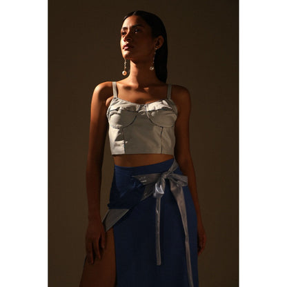Zaitra Ice Blue Bustier