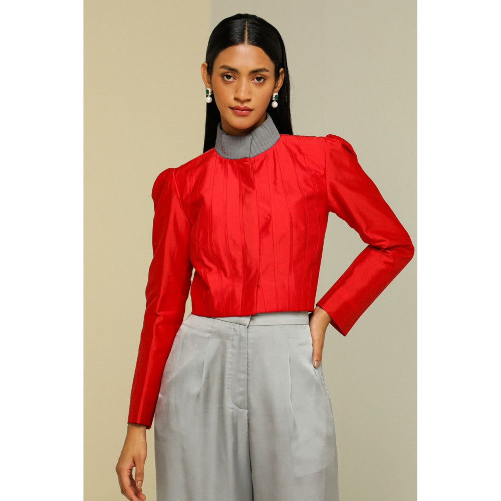 Zaitra Red Short Jacket
