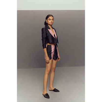 Zaitra Black Crop Jacket