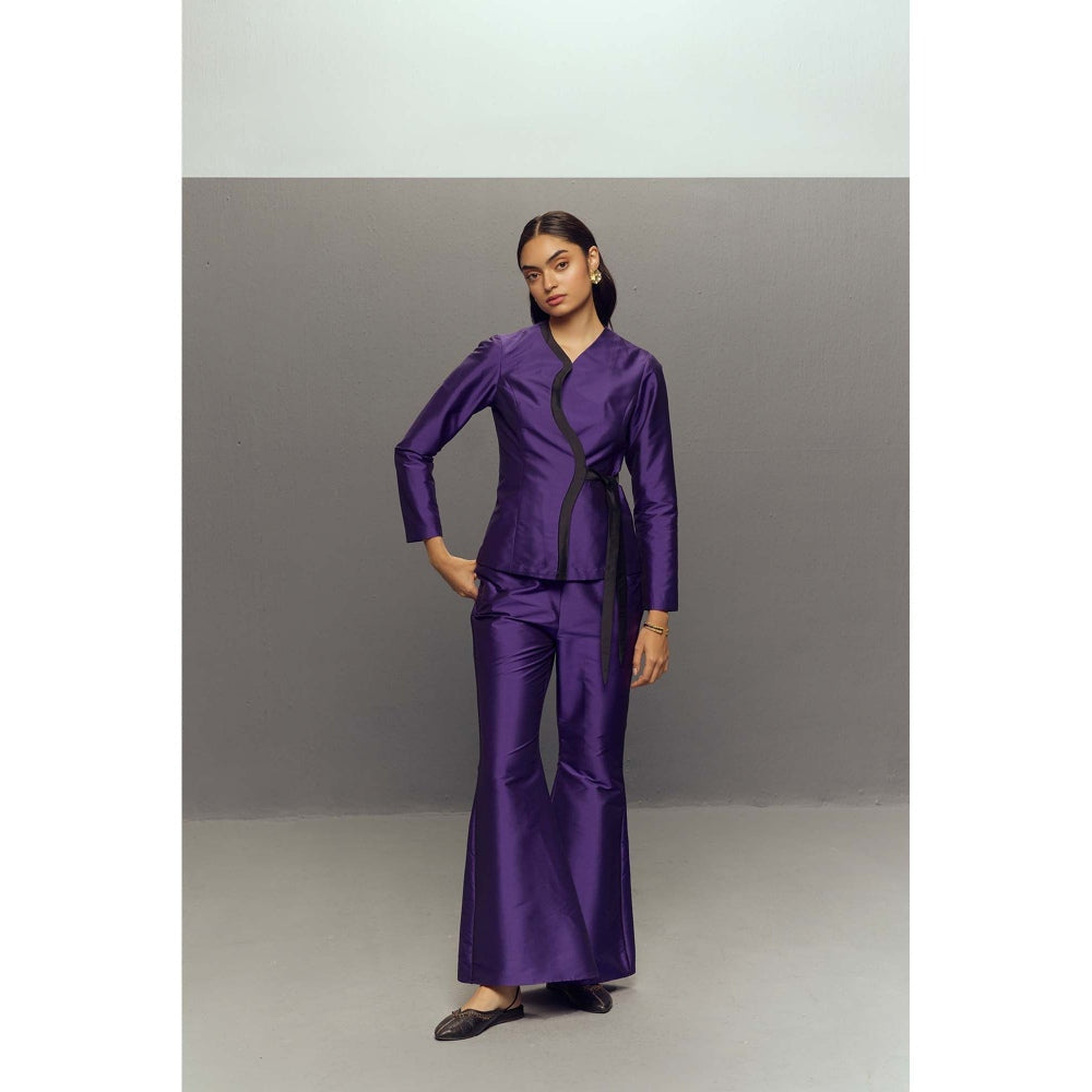 Zaitra Purple Bell Pants