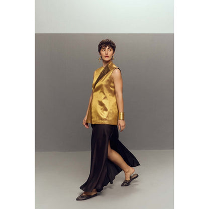 Zaitra Gold Buckle Jacket with Skirt (Set of 2)