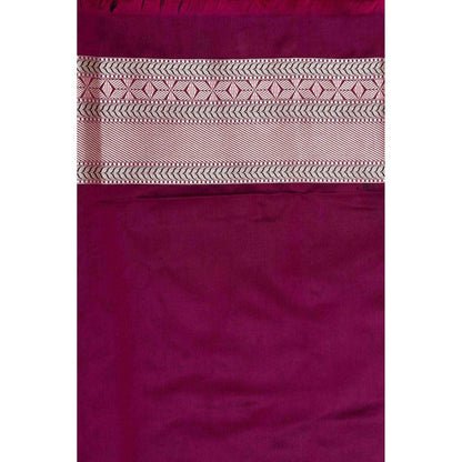Zal from Benaras Kanjivaram Silk Banarsi Handloom Saree with Unstitched Blouse