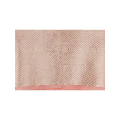 Zal from Benaras Peach Pure Katan Silk Brocade Banaras Handloom Saree without Blouse