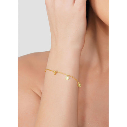 ZARIIN 22Kt Gold Plated Handcrafted Ethnic Bracelet