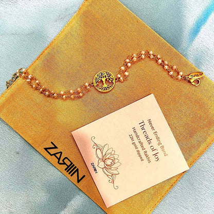 ZARIIN Tree of Life Pearl Lumba Bracelet
