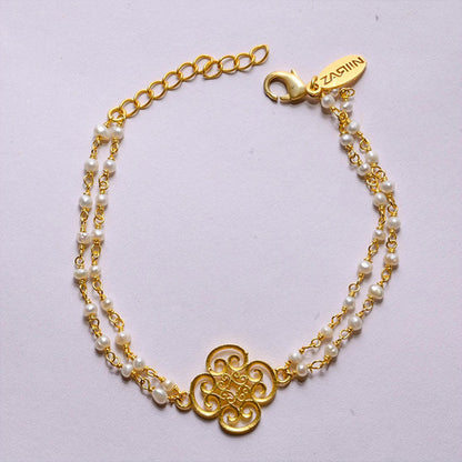 ZARIIN Pretty Bonds Pearl Lumba Bracelet