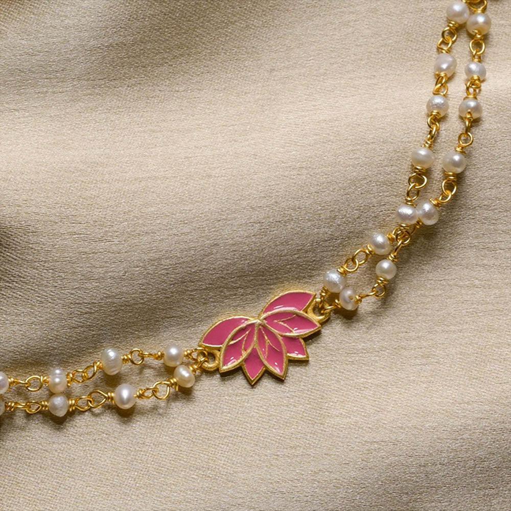 ZARIIN Lotus Aura Rakhi & Lumba Bracelet Box