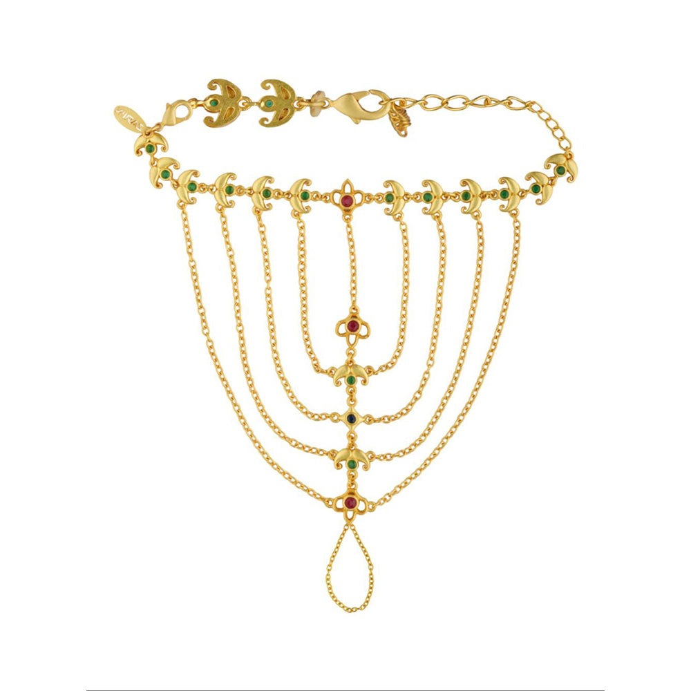ZARIIN Net of Gold Haath Phool