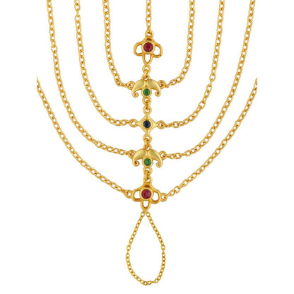 ZARIIN Net of Gold Haath Phool