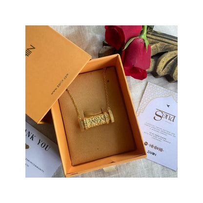 ZARIIN Scrolls Of Time Pendant Necklace