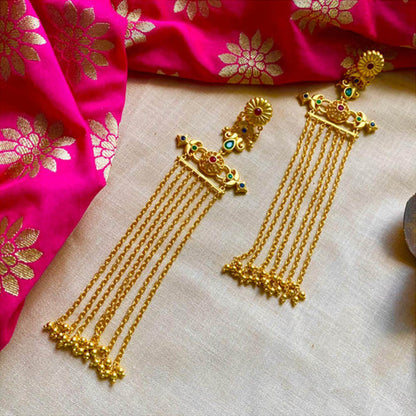 ZARIIN Veil Of Glamour Statement Earrings
