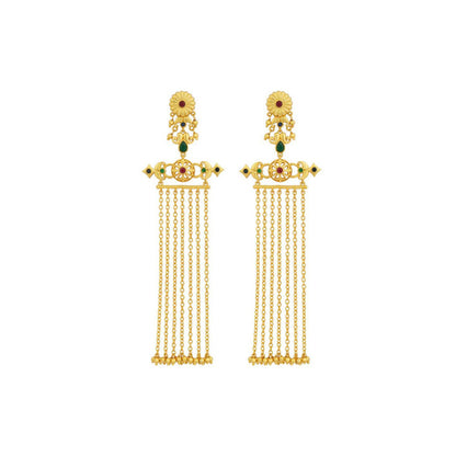 ZARIIN Veil Of Glamour Statement Earrings