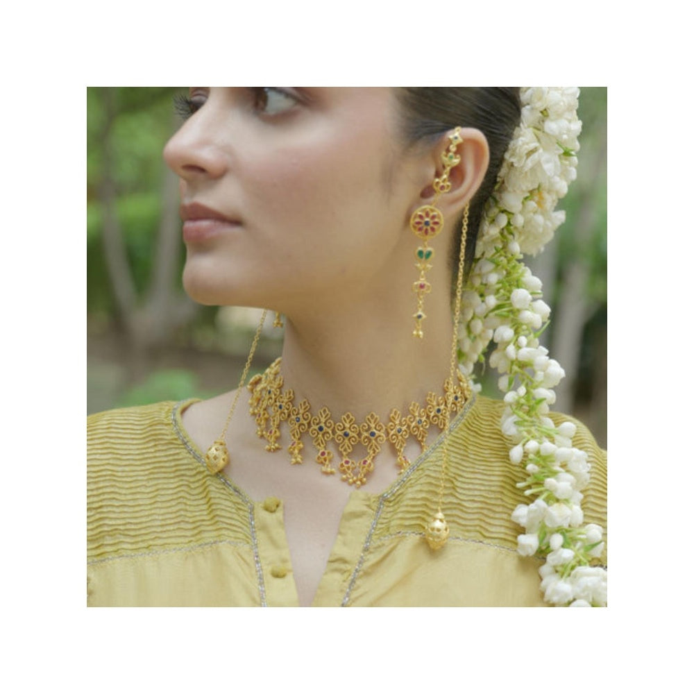 ZARIIN Delicate Dream Ear Chain - Dejhoor Earrings