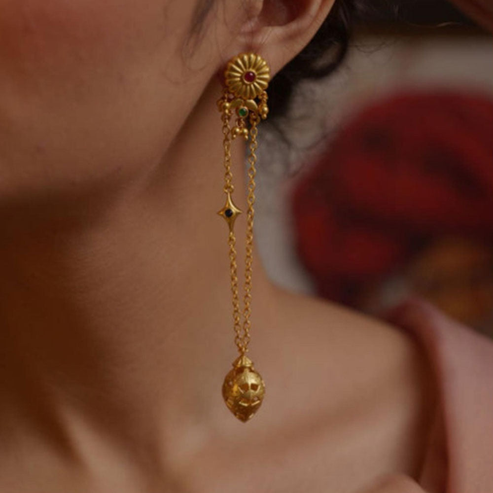 ZARIIN Jhoomar Taal Statement Dejhoor Earrings