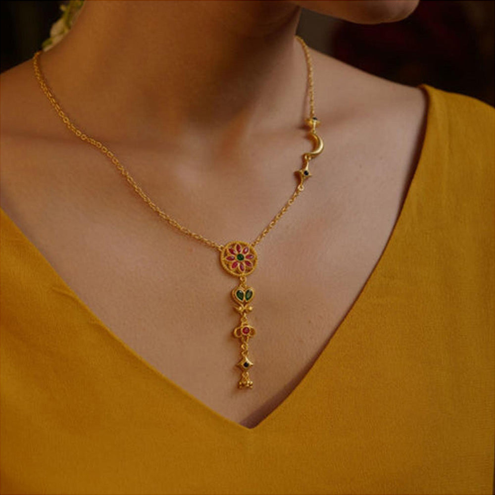 ZARIIN Chaand Bahaar Long Necklace
