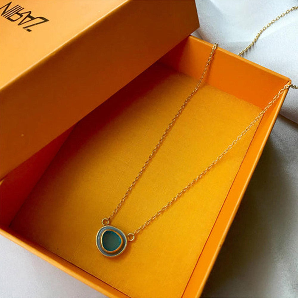 ZARIIN Blue Me Away Necklace