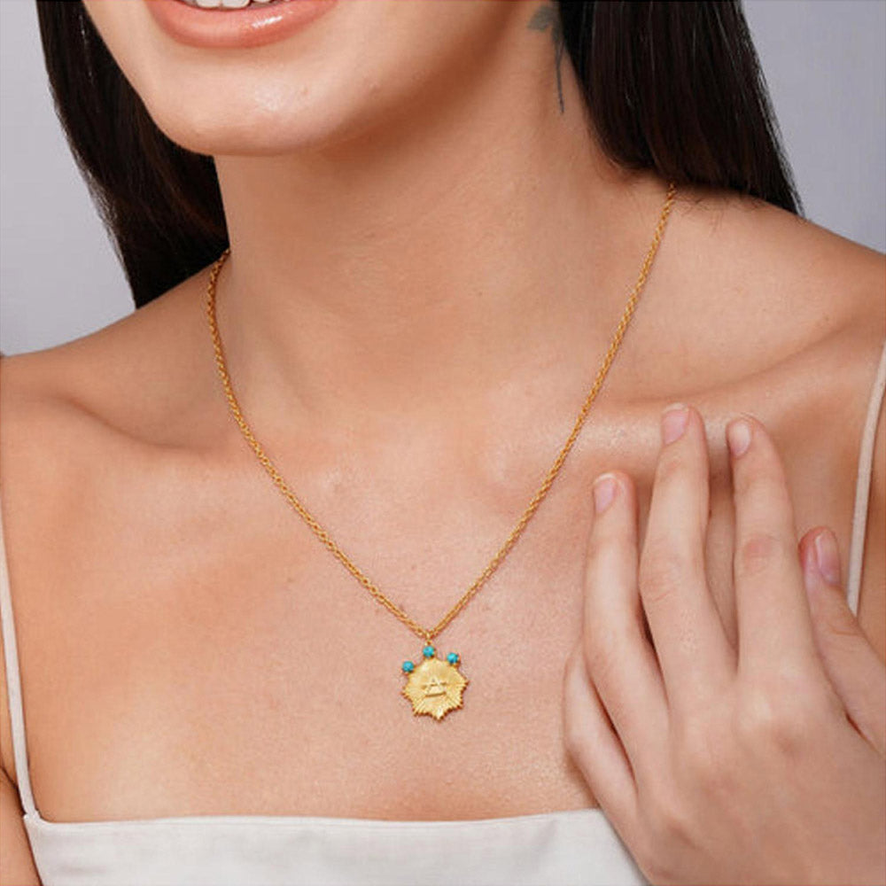 ZARIIN Libra And Air Zodiac Necklaces Giftbox