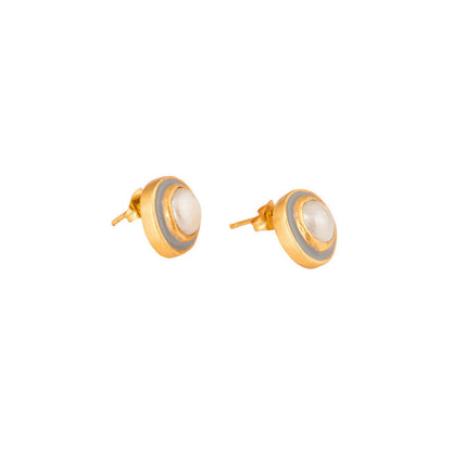 ZARIIN Cloud Of Pearl Stud Earrings