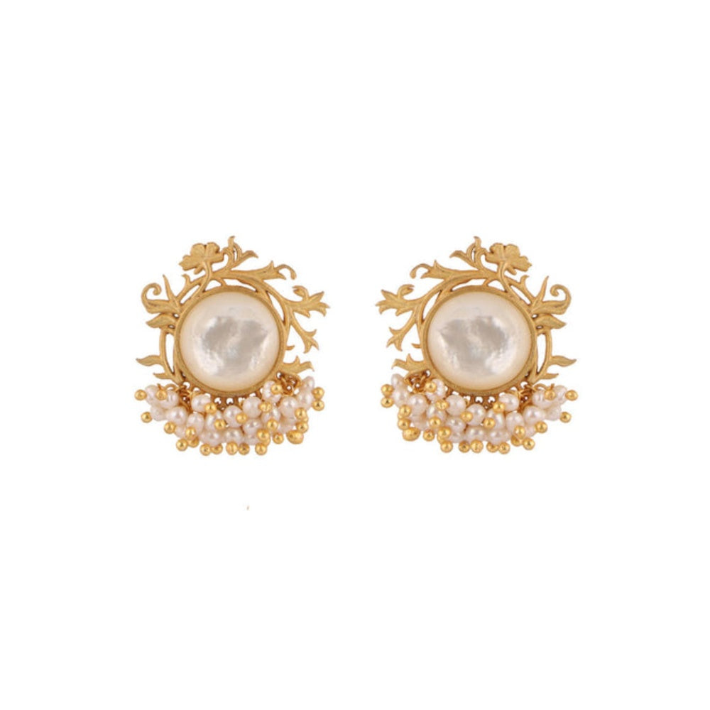 ZARIIN Vintage Pearls Earrings And Pendant Gift Box