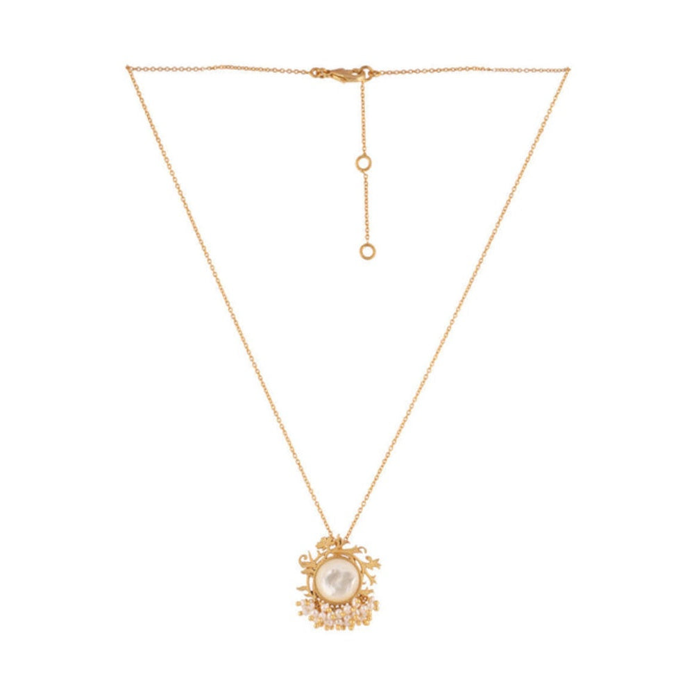 ZARIIN Vintage Pearls Earrings And Pendant Gift Box