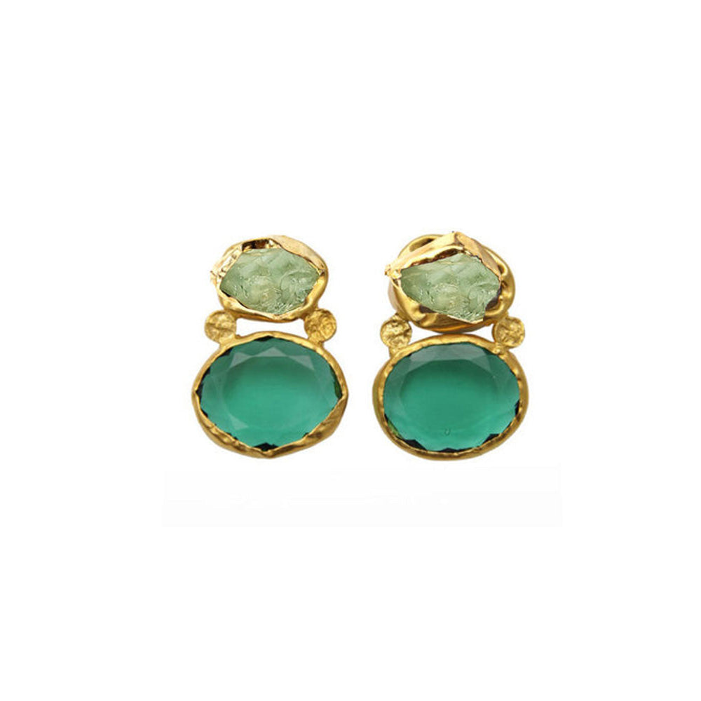 ZARIIN Wear Pray Love Set - Green Quartz And Green Amethyst