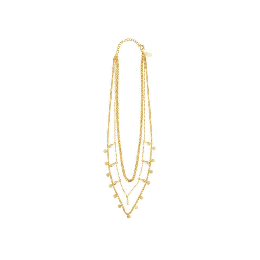 ZARIIN Ethereal Gold Layered Necklace