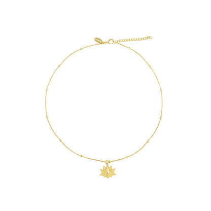 ZARIIN Rise To Shine Lotus Pendant Necklace