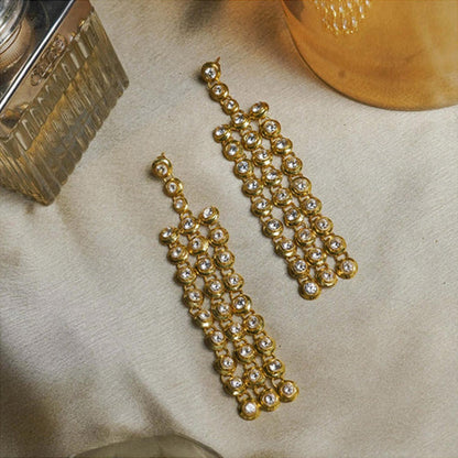 ZARIIN Star Trail Crystal Statement Earrings